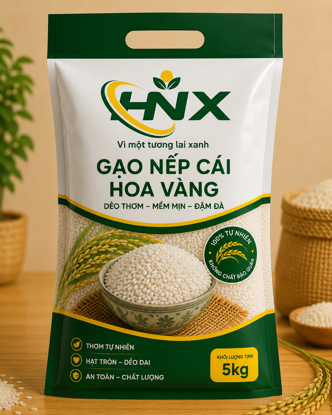 Gao Nep cai hoa vang 5kg